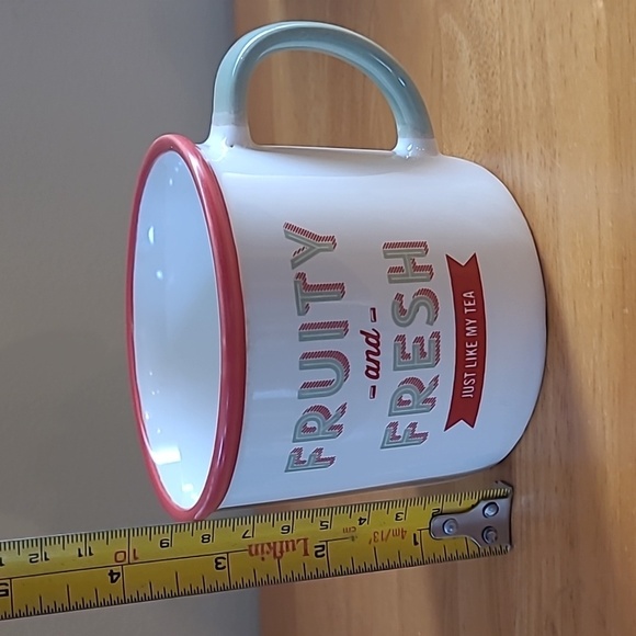 JAMIE OLIVER "Fruity and Fresh Just Like My Tea" Set Of 2 Ceramic Mugs - Picture 14 of 16